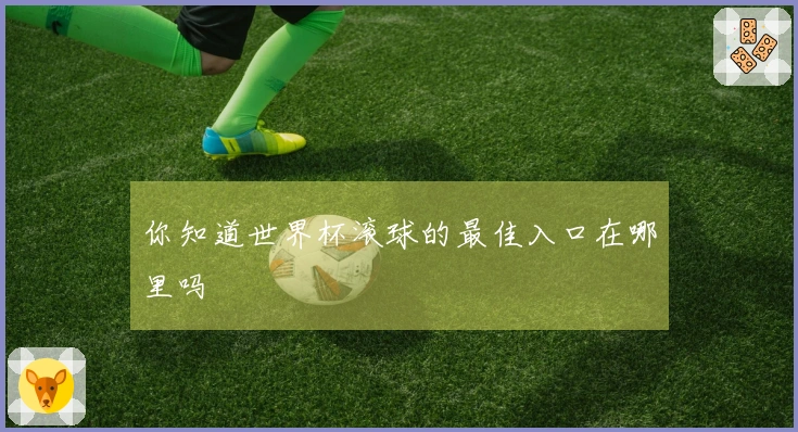你知道世界杯滚球的最佳入口在哪里吗